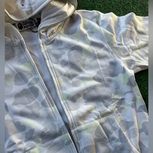 Bape Double Hoodie Space Camo Shark Full Zip